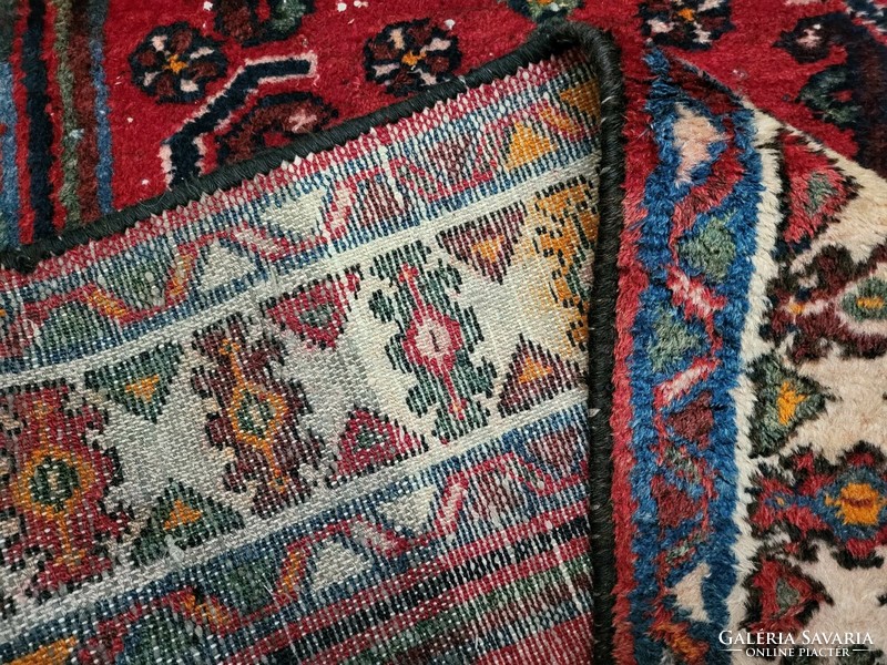 Hand-knotted 92x290 cm wool Persian running rug mz170