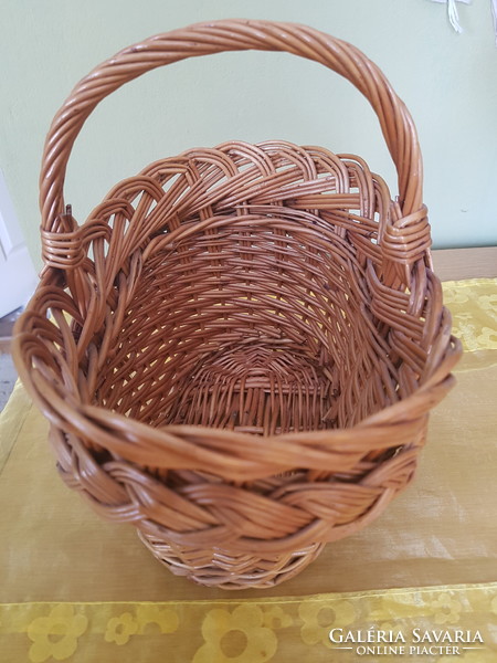 Wicker basket is small