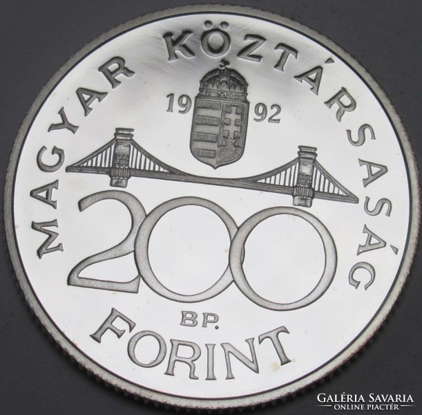 1992  ezüst  pp  200 forintos