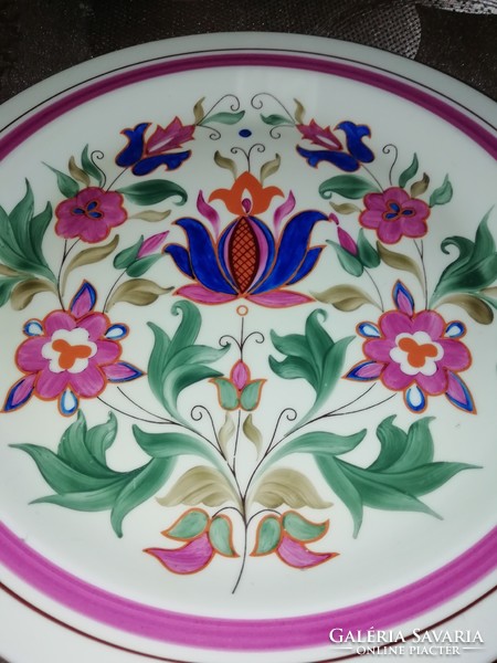 Hollóházi ritka mintás fali tányér gyűjteményből 190.