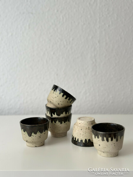 Ceramic cup set - bod éva