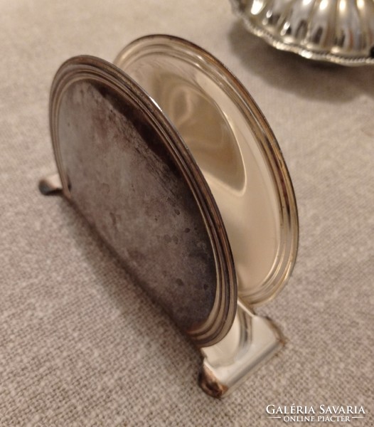 Silver-plated napkin holder