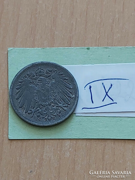 German Empire deutsches reich 10 pfennig 1920 zinc, ii. William ix