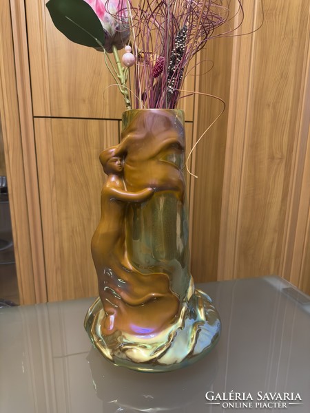 Zsolnay váza szecessziós stílus 46 cm