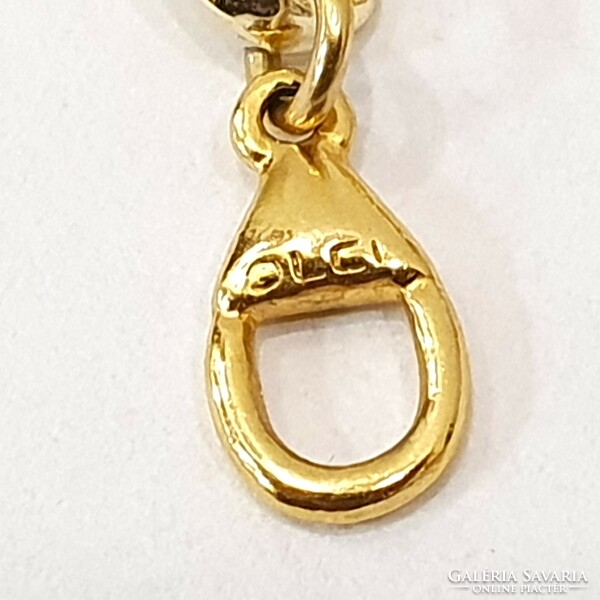 Liz Claiborne Signed Gold Tone Vintage Necklace