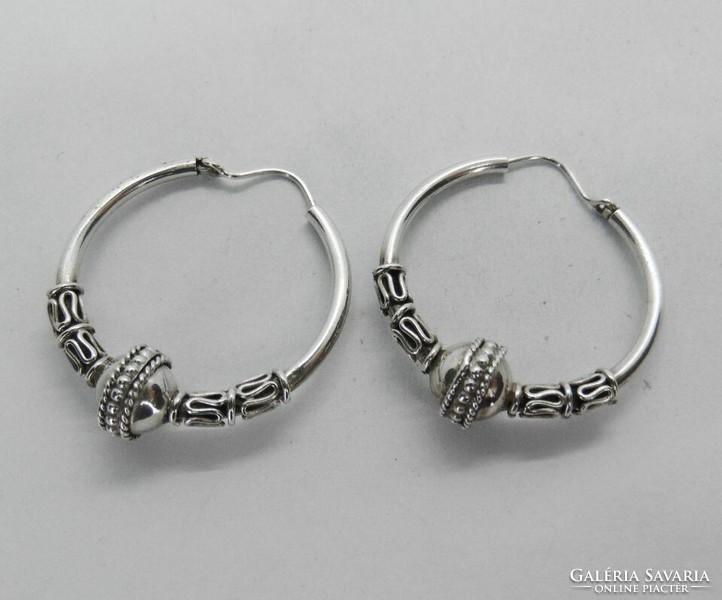 Silver earrings │ 8.1 g │ 925% │ 3 cm diameter