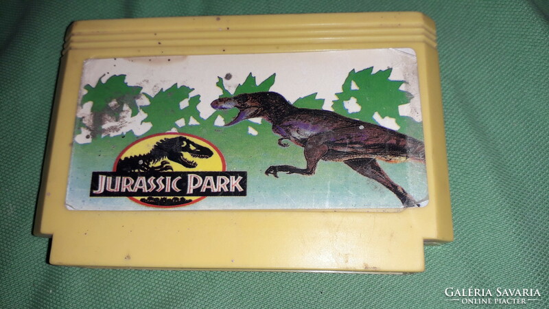 Retro yellow cassette nintendo video game - jurassic park in good condition according to the pictures 9.