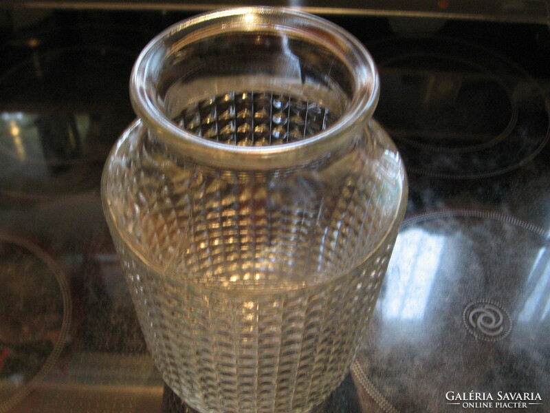 Gyémánt mintás üveg váza