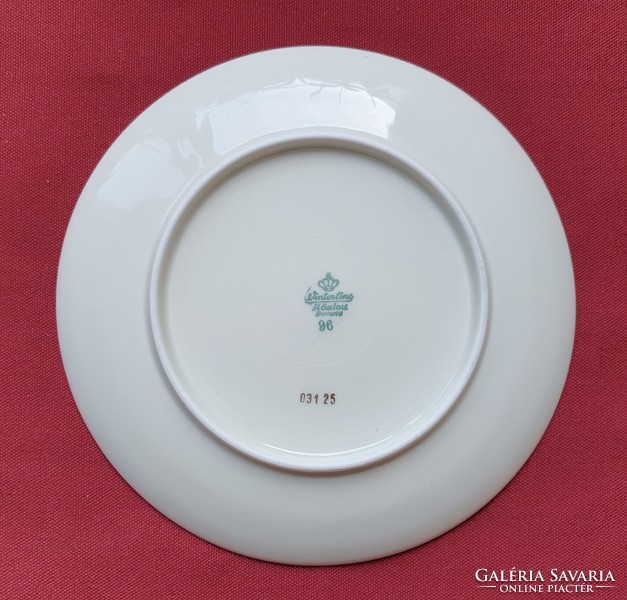 Winterling Röslau Bavarian German porcelain small plate cookie plate with leaf pattern