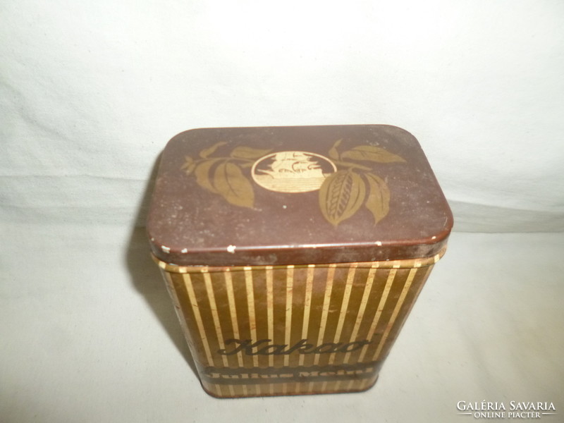 Old julius meinl cocoa box metal box