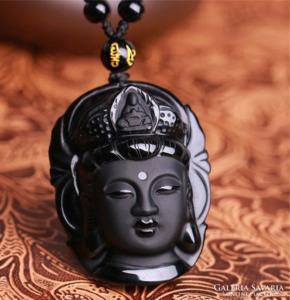 Obsidian Buddhist Chains