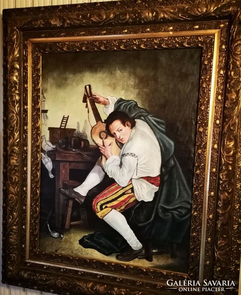 The painting The Guitarist