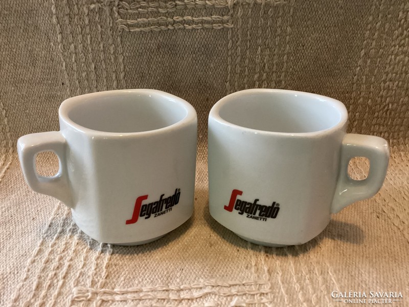 Segafredo porcelain cappuccino cups are promotional items