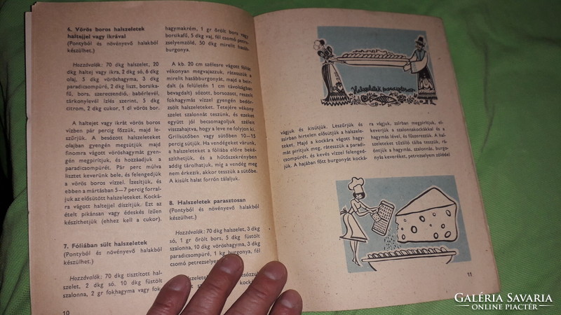 1974.Baján László - Halételek könnyen, gyorsan könyv a képek szerint KÖZGAZDASÁGI