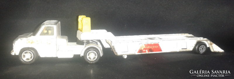 MATCHBOX SUPER KINGS 1977 FORD A SERIES Miss Embassy Low Load Boat Trailer K27