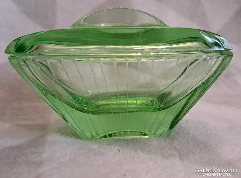 For chorizo users only, set of 4 green glass antique toilet bowls (l4586)