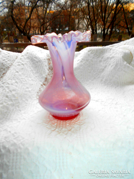 Szecessziós üveg váza