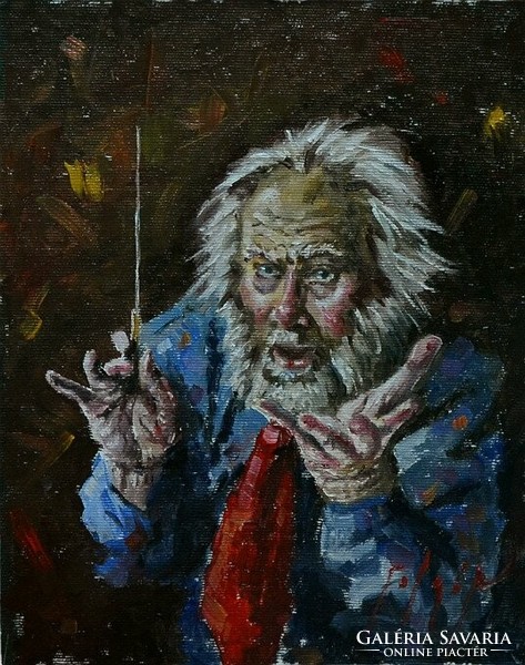 Oil painting by Tamás Polgár