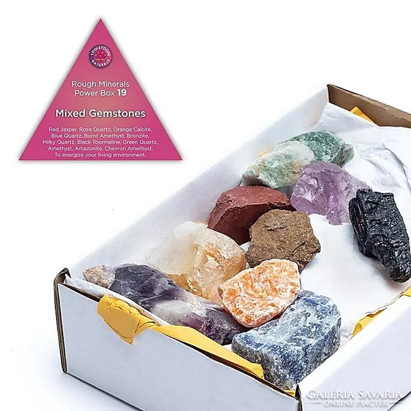 12  féle ásvány  egy csomagban  -" a harmónikus és kegyensúlyozott életért "