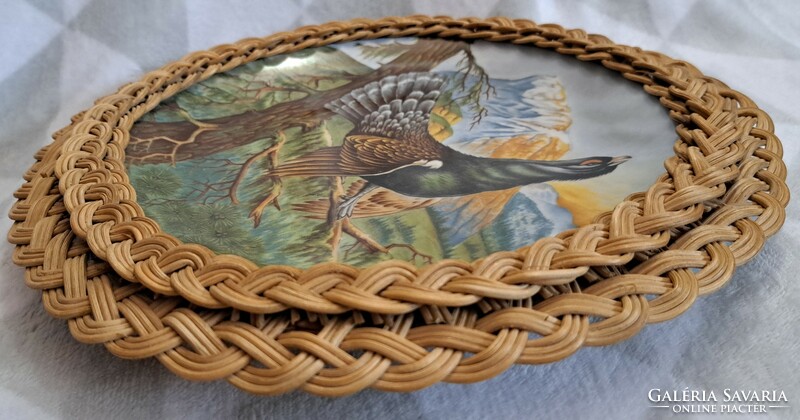 Hunting porcelain decorative plate, wall plate with birds (l4585)