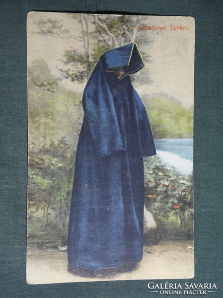 Postcard, Bosnia and Herzegovina, Mostar Turkish, Mostar Turkish national costume, 1916