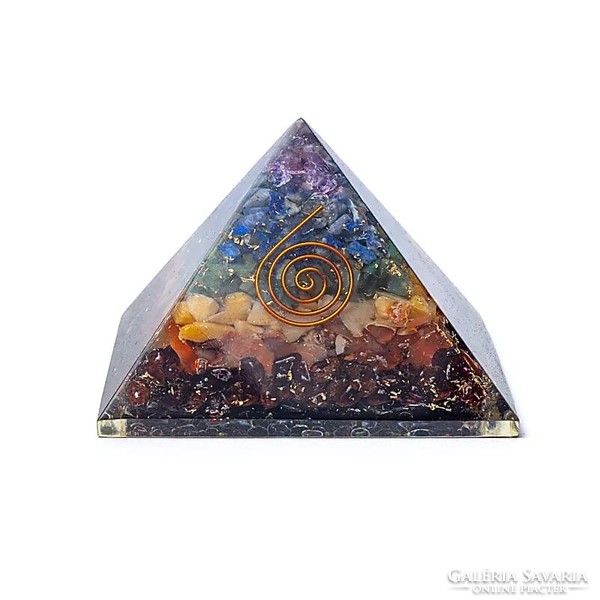 Organite pyramid of 7 types of minerals - 