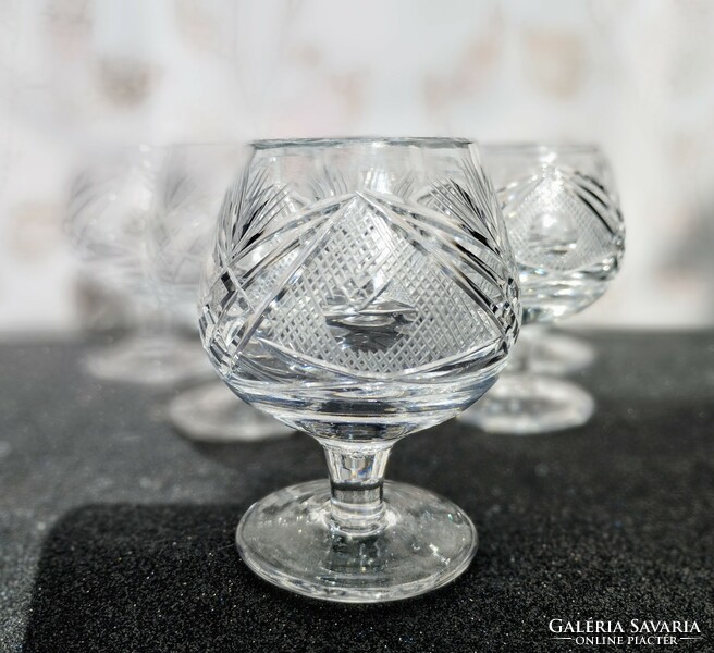 German set of 6 crystal liqueur glasses (cc 75 ml)