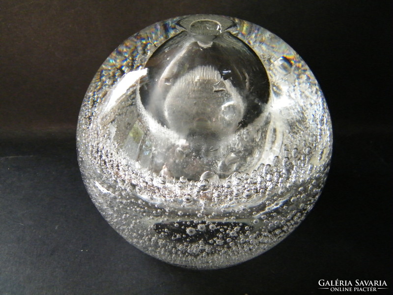 Bubble oil lamp glass