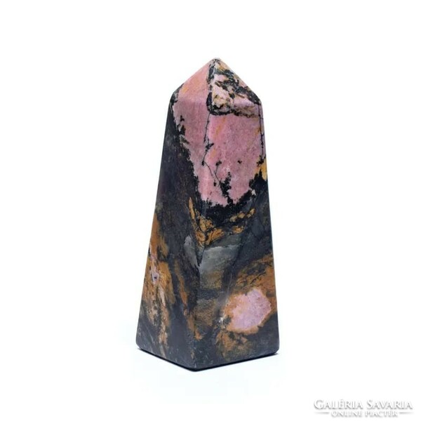 Rhodonite obelisk -- 12x2.5x2.5cm - 