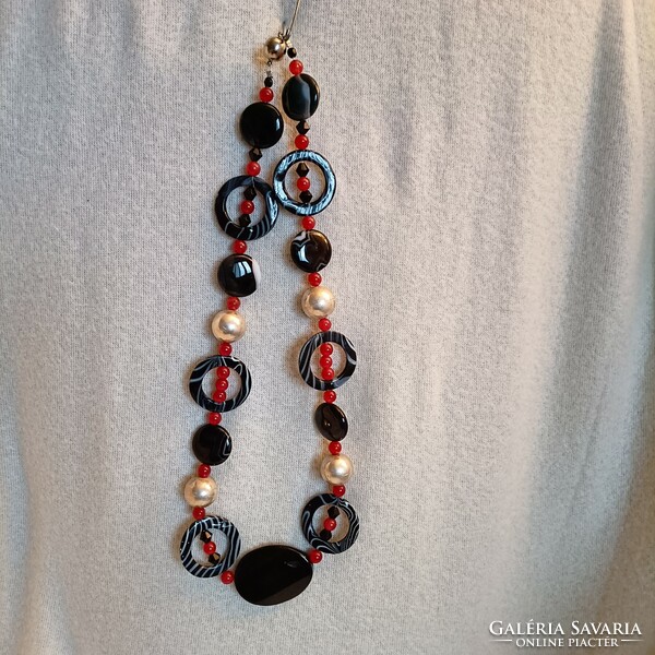 Onyx and other necklaces