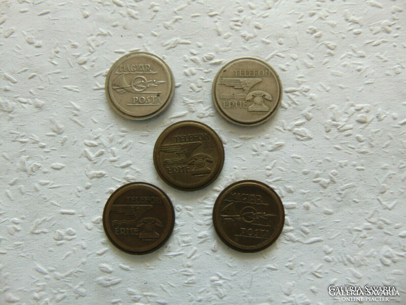 Lot of 5 telephone tantus - coins! 03