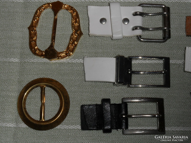 Old mostly metal belt buckle (15 pcs.)