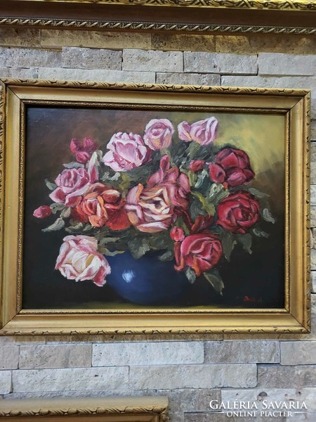 Festmény rózsás