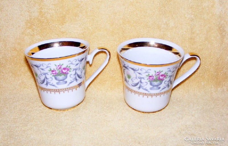 Porcelain flower cup 2 pcs