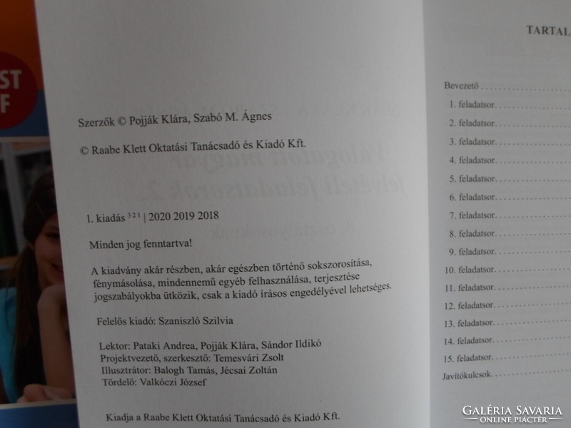 Válogatott magyar felvételi feladatsorok 8. osztályosoknak (1-2. kötet, Klett Kiadó)