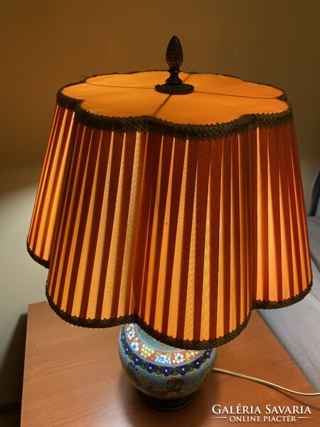 Chinese enamel lamp, probably from the second half of the 20th century