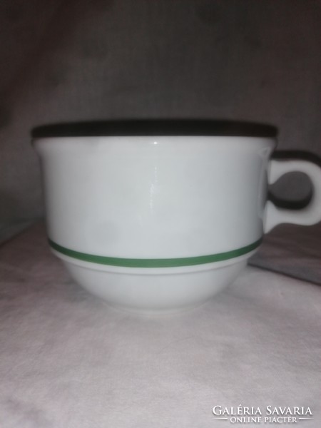 Alföldi porcelán bögre (Zöld csíkos)