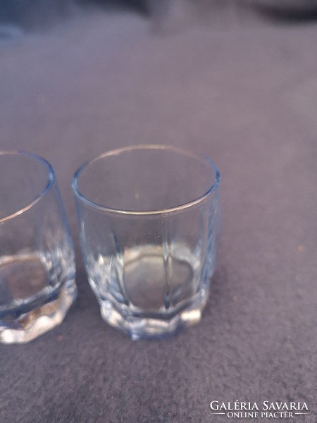 2 blue half glasses