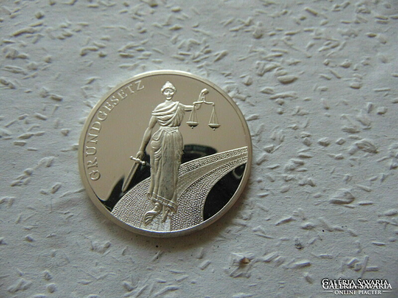 Grundgesetz silver commemorative medal 20.22 Grams 999% silver
