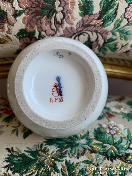 KPM Berlin porcelán váza NAGYON RITKA