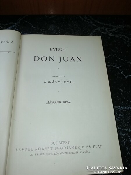 Byron Don Juan II. Remek írók