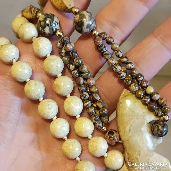 -20% Off discount! 106G jasper necklace with damaged pendant