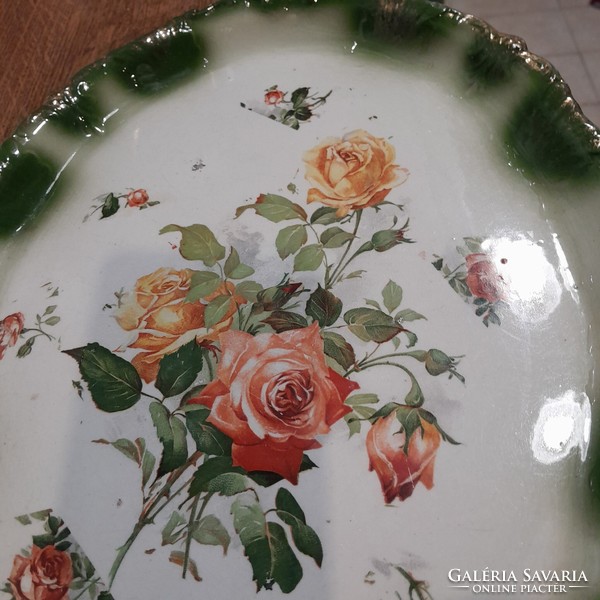 English rose porcelain oval bowl tray - art&decoration