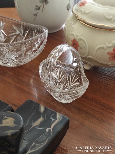 4 pieces of crystal home decoration in a package (unused, in display case condition)