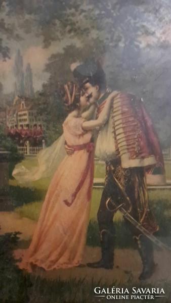 Antik kép 1800-évek Magyar szabadságharc (hazatérés)