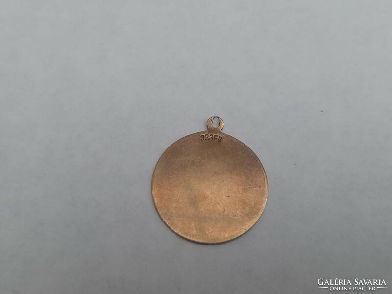 8K gold pendant