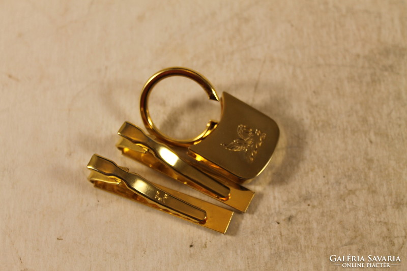 Gold-plated key chain and tie ornaments 403