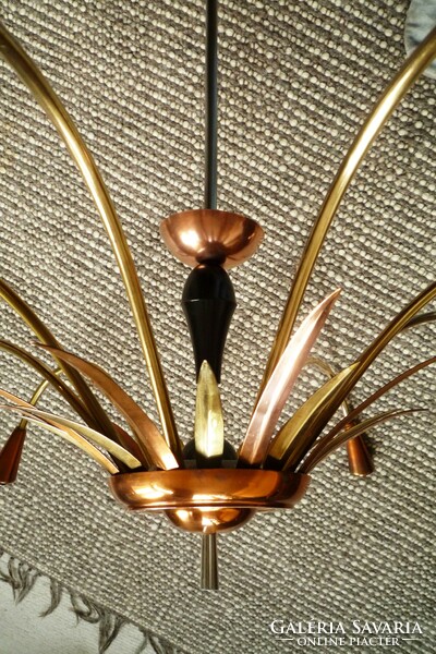 Vintage XL Sputnik mennyezeti lámpa csillár 60as évek spider mid century modern lamp függeszték