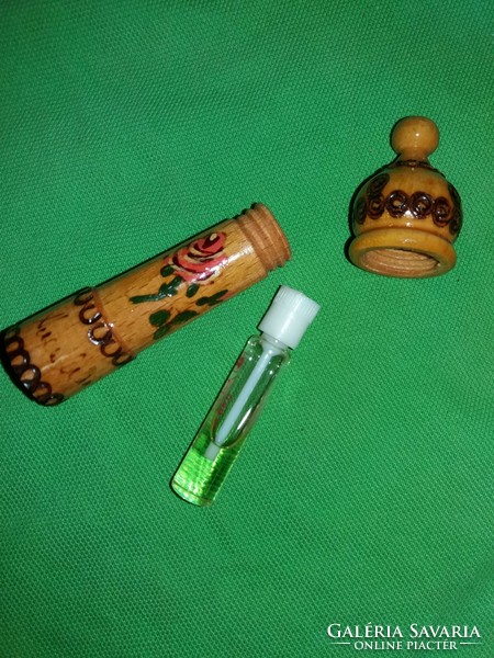 Old Bulgarian Bulgarian rose oil/perfume in a painted burnt decorative holder according to the pictures 2.