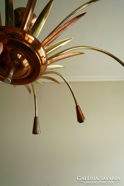 Vintage xl sputnik ceiling lamp chandelier 60s spider mid century modern lamp pendant